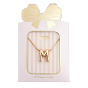 M Initial Necklace