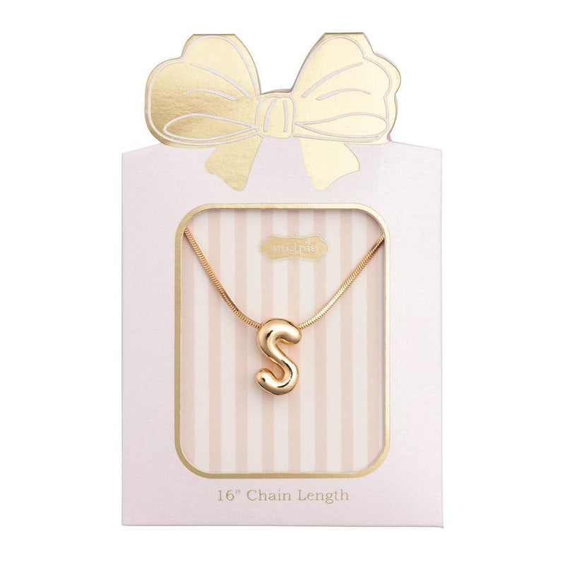 S Initial Necklace