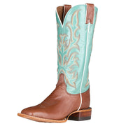 Women's Tatum Brown Smooth Ostrich Square Toe Boot