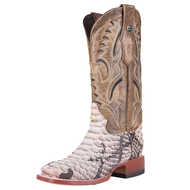 Women's Natural Python Print 13in Natural Top Boot