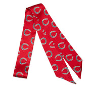 Red Lainey Horseshoe Twilly