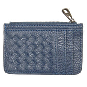 Navy Woven Card Holder