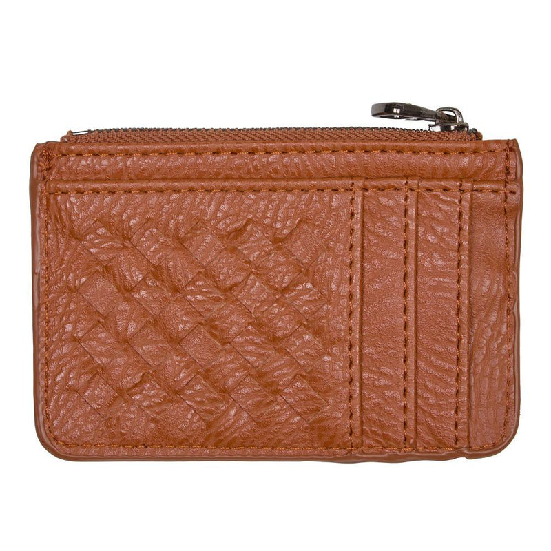 Camel Woven Card Holder