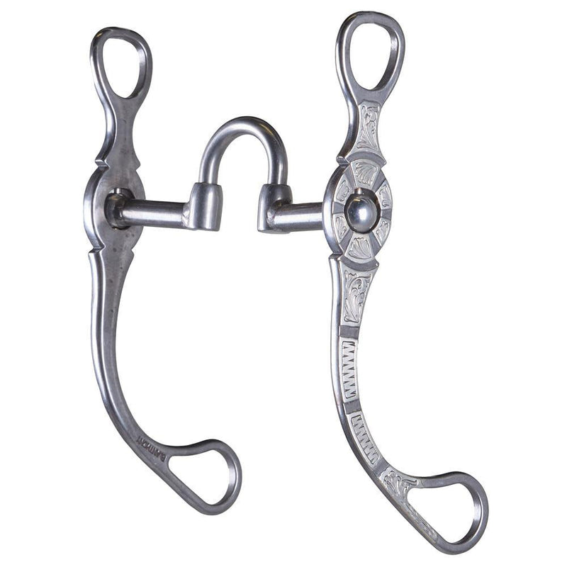 Engraved Silver Bar rectional Port Shank Bit
