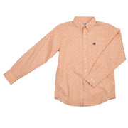 Boy's Gold Circle Print Shirt