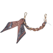 Brown & Black Twilly Purse Phone Strap