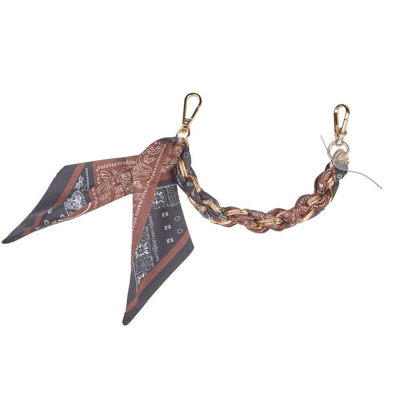 Brown & Black Twilly Purse Phone Strap
