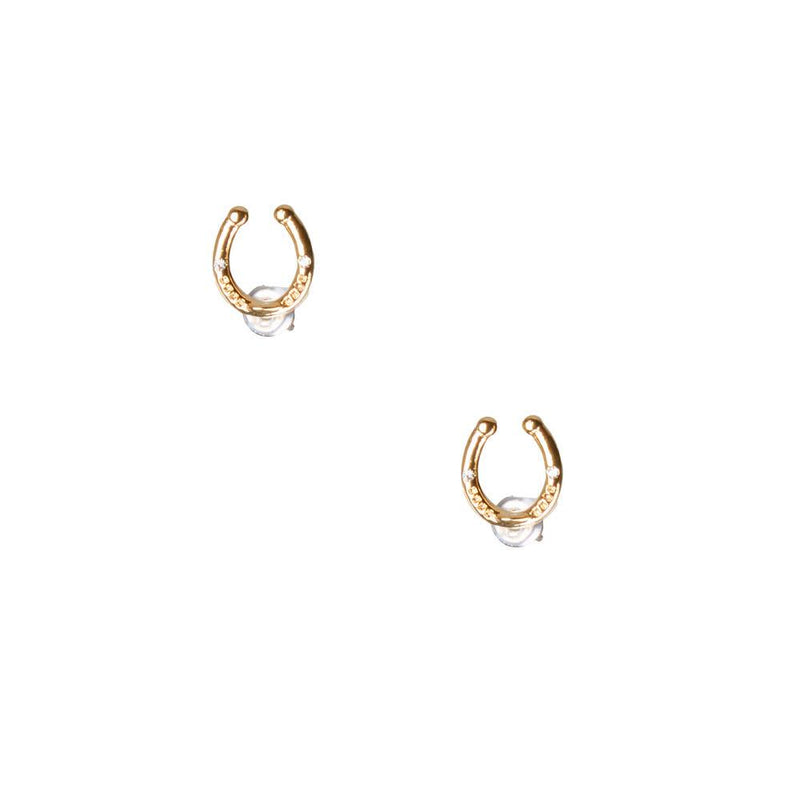 Take Me To The Rodeo Gold Horseshoe Earring