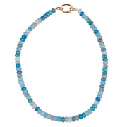 Mixed Blue Stone Beaded Necklace