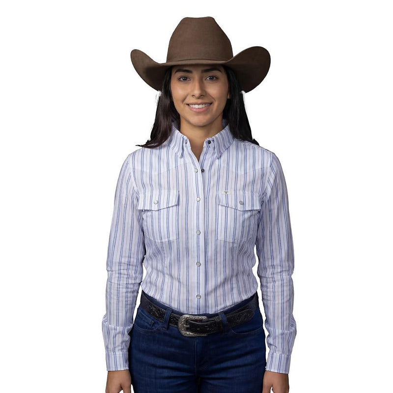Women's Blue Jackie Long Sleeve Shirt