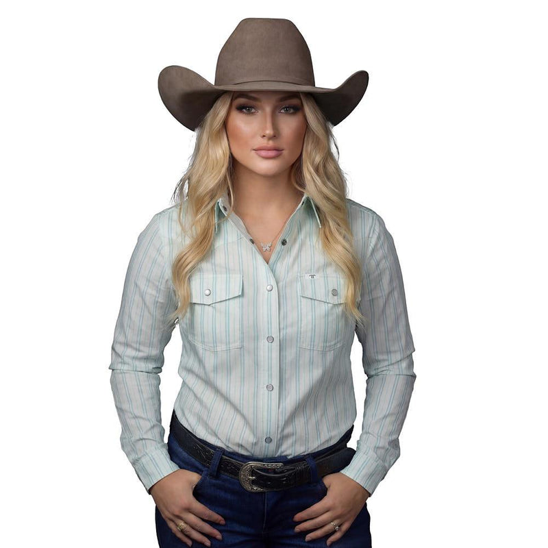 Women's Green Jackie Long Sleeve Shirt