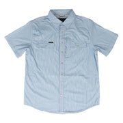 Men's Snap Blue Striped Shirt