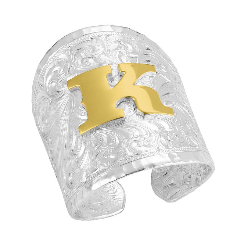 Out West Initial K Ring