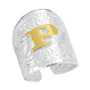 Out West Initial P Ring