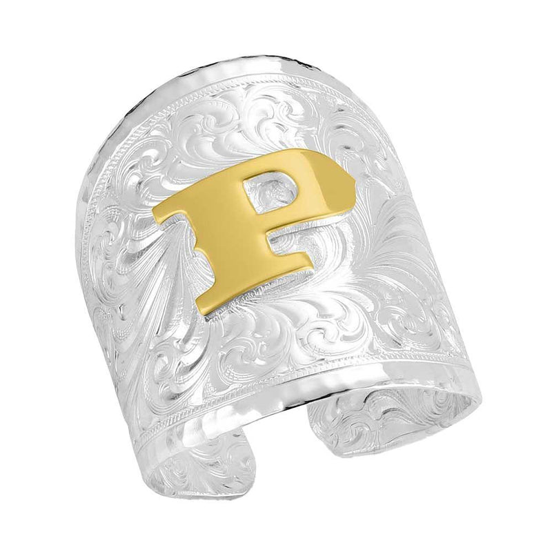 Out West Initial P Ring