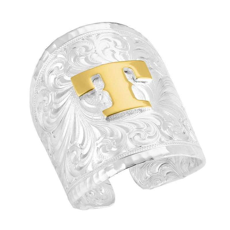 Out West Initial T Ring
