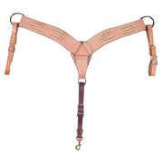Roughout Breast Collar with Rawhide Accents