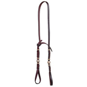 Latigo Leather Bosal Hanger with Rawhide Accents