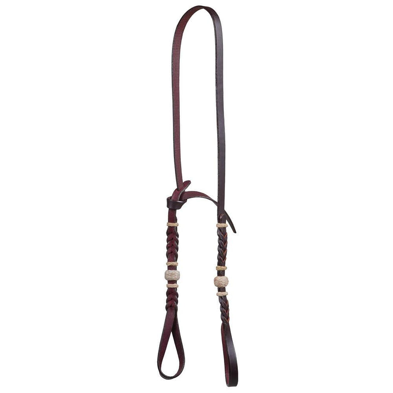 Latigo Leather Bosal Hanger with Rawhide Accents