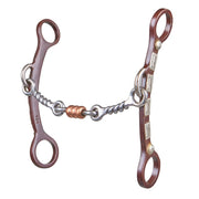 Tyler Twisted Wire Dog Bone with a Copper Roller Snaffle Bit