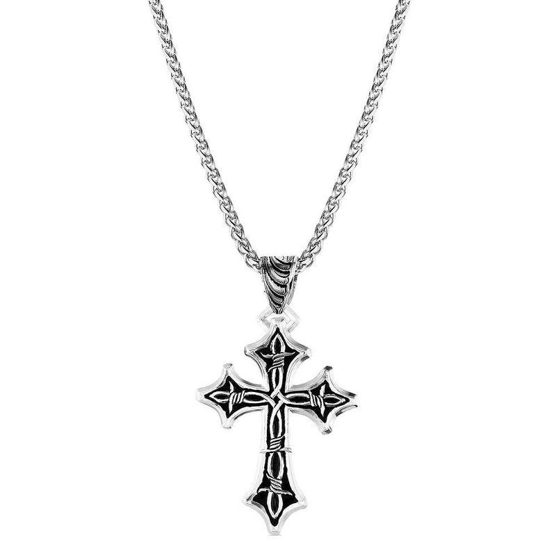 Barbed Cross Necklace