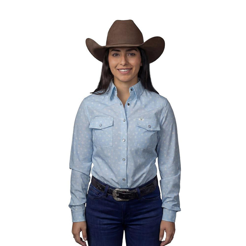 Women's Blue Remi Long Sleeve Shirt