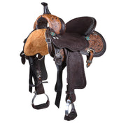 Ultimate Cash Vintage Chocolate Cactus 14in Barrel Saddle