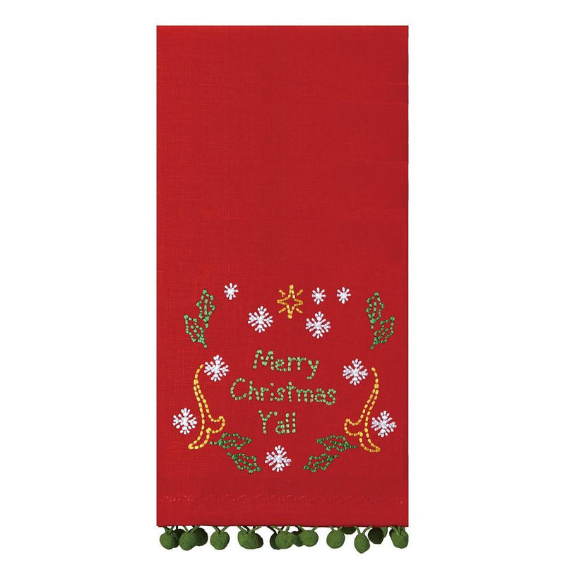 Merry Christmas Y'all Kitchen Towel