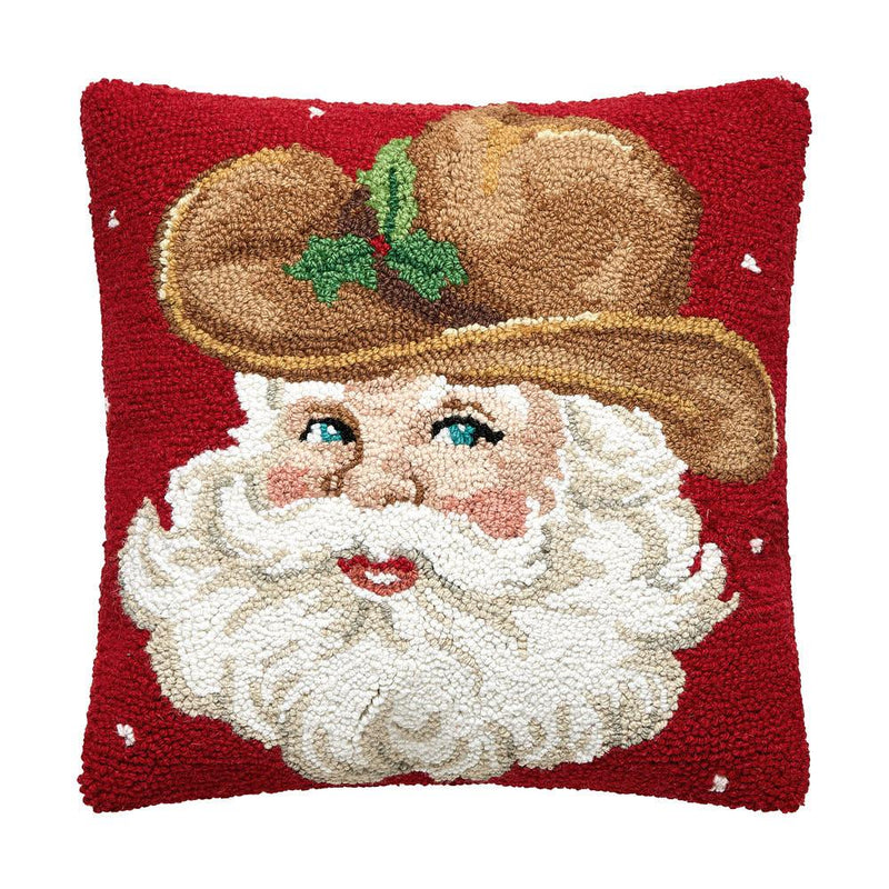 Cowboy Hat Retro Santa Hook Pillow