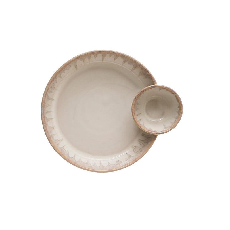 Stoneware Serving Sectioned Dish