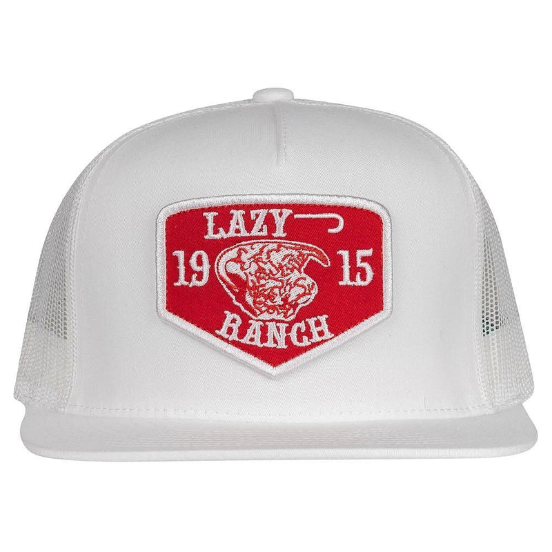 White Red Ranch Trucker Cap