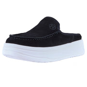 Women's Lila Black Cow Suede Sport Mule Casual