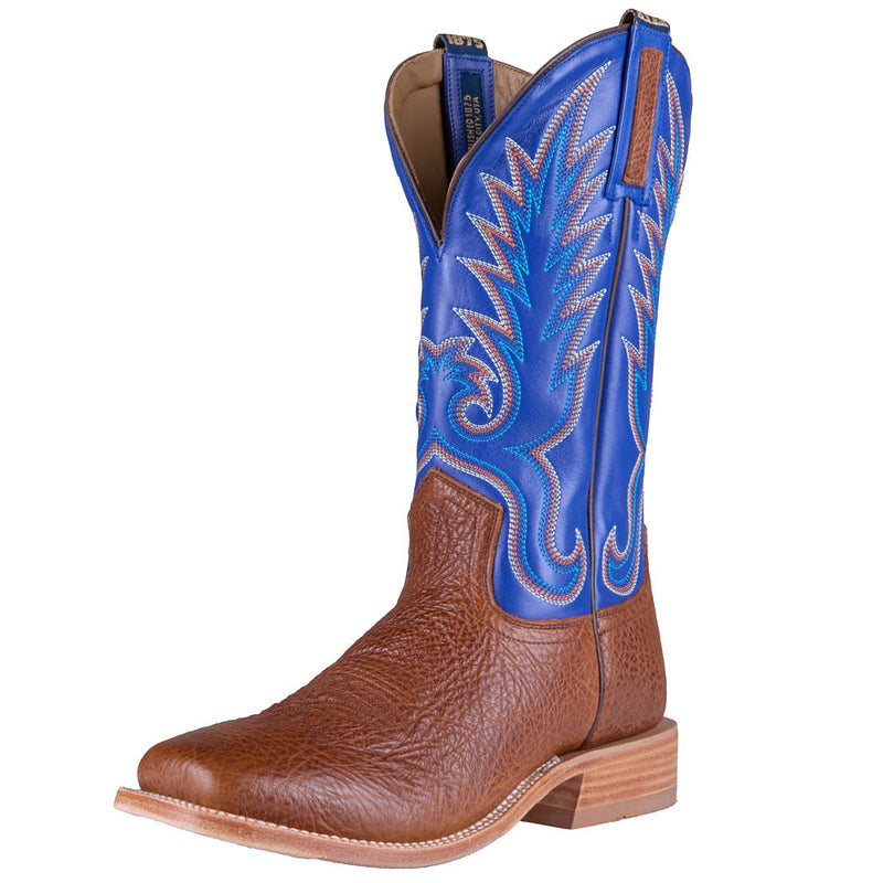 Men's Kincaid Rye Shrunken Bull Hide Vamp 13in Bright Blue Goat Top