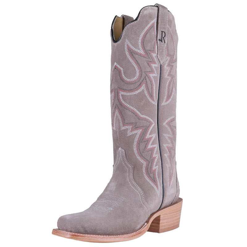 Women's Charcoal Roughout Vamp 14in Matching Top Boot
