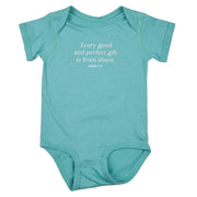Infant Teal Good & Perfect Gift Bodysuit