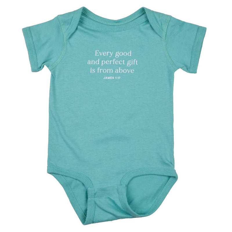 Infant Teal Good & Perfect Gift Bodysuit