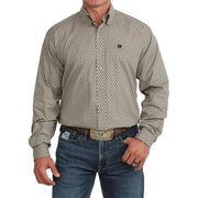 Men's Khaki Print Shirt