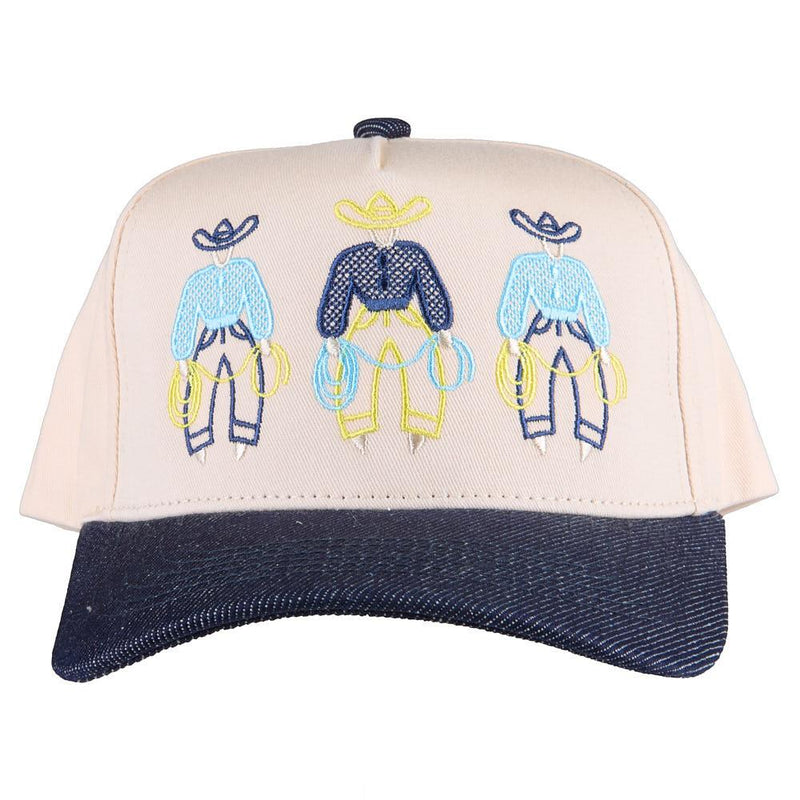Denim & Natural Fancy Pants Cap