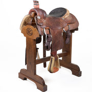 Used 14.5in Basket Stamp Oak and Acorn Team Roper