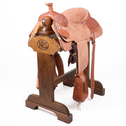Used 15.5in 1/4 Breed Floral Team Roper