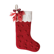 Wool Felt Pom Pom Stocking