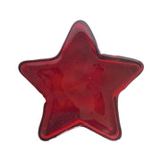 Pressed Red Glass Star Decor