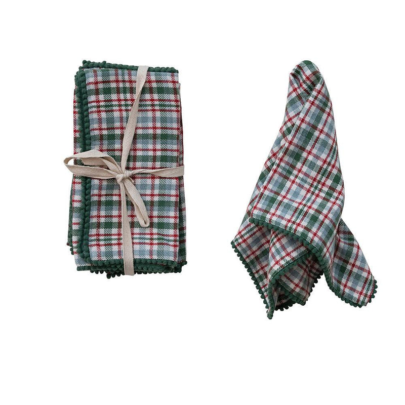 Red and Green Christmas Napkin Set