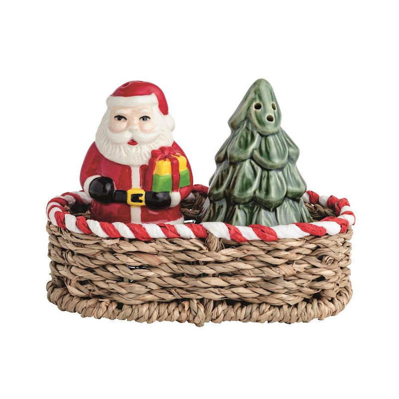 Santa and Tree Salt and Pepper Shaker Set