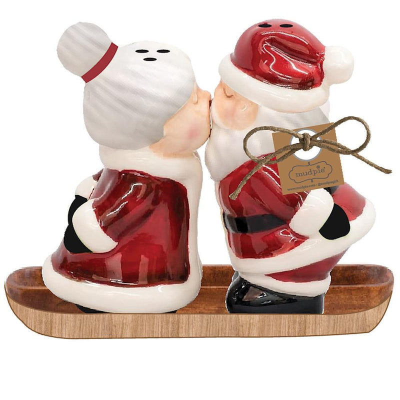 MR. and MRS. Claus Salt and Pepper Shaker Set
