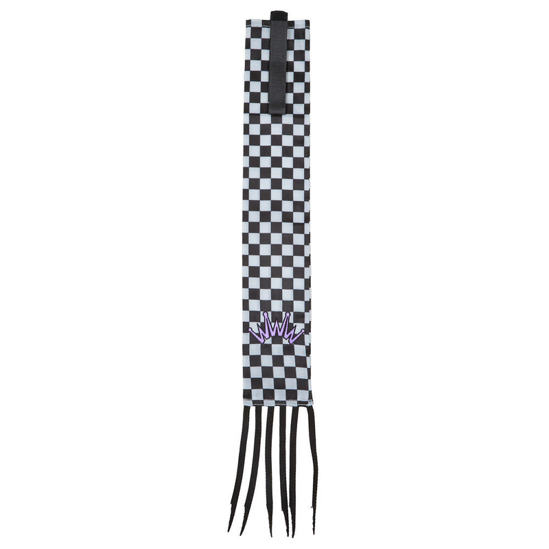 Purple Checkered Deluxe Velcro Tail Bag