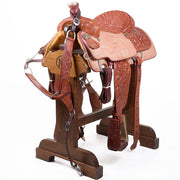 Used 14.5in 3/4 Breed Floral Team Roper