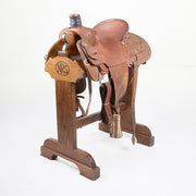 Used 14.5in 1/8 Breed Floral Team Roper