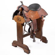 Used 15in Charmayne James 3/4 Breed Snowflake and Floral Barrel Saddle