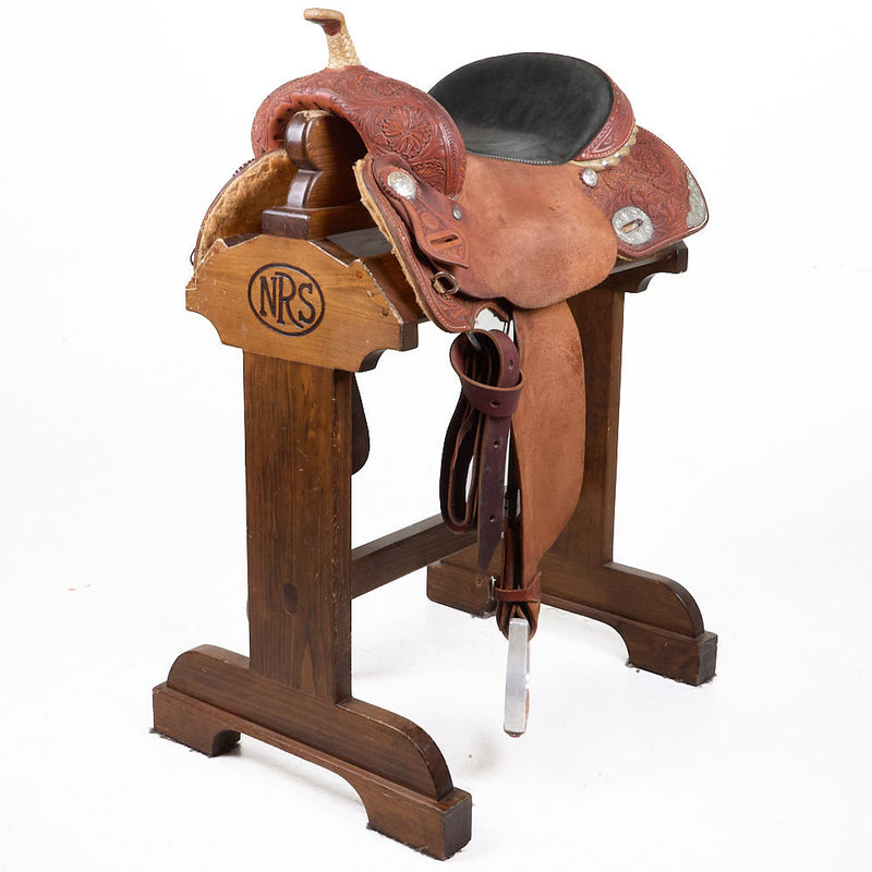 Used 15.25in Barrel Saddle with Silver Corners